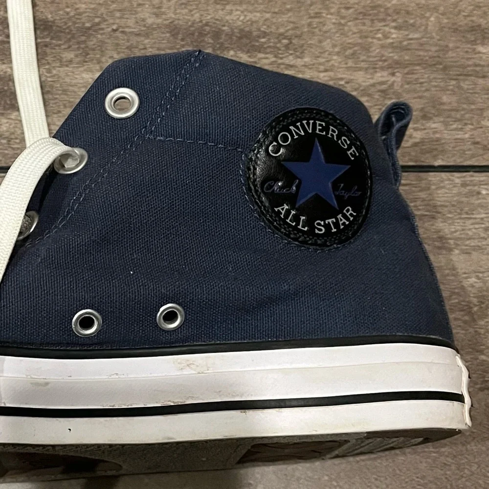 Converse Navy Canvas Sneakers - Picture 4 of 6
